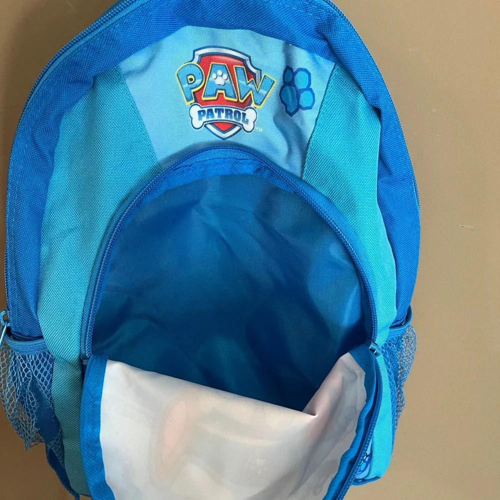 Paw Patrol Kids Blue Backpack Chase Marshall Rubble All Paws On Deck Bag